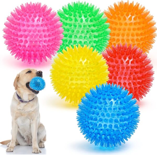 Squeaky Dog Toy Balls (6 Colors)